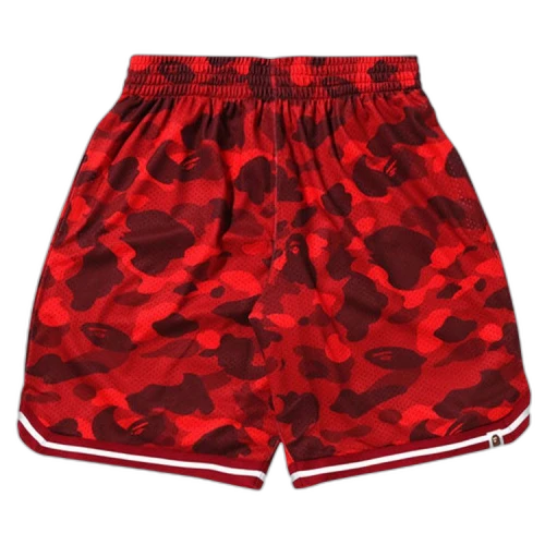 BAPE Color Camo Wide Fit Basketball Shorts 'Red'