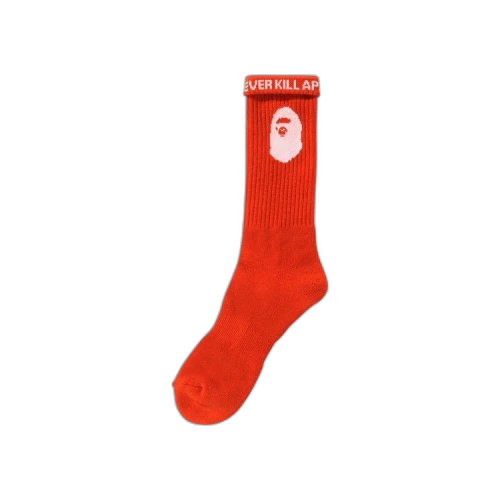 BAPE Ape Head Socks 'Orange'