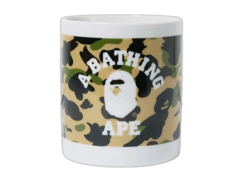 BAPE A Bathing Ape 1st Camo Mug Yellow