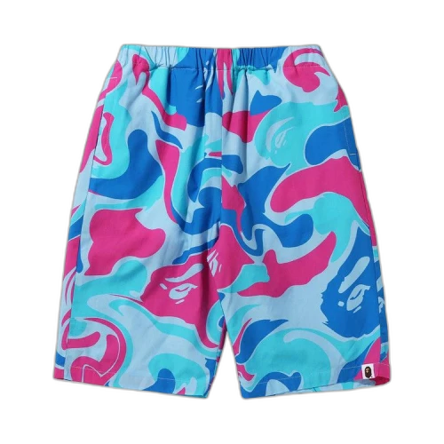 BAPE Marble Camo Shorts 'Blue'