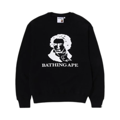 BAPE Classic Bathing Ape Relaxed Fit Crewneck 'Black'