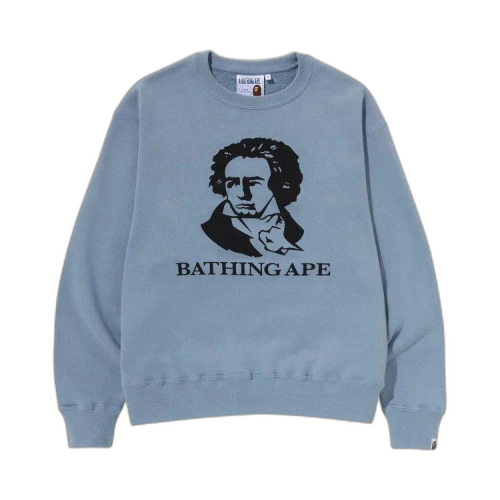 BAPE Classic Bathing Ape Relaxed Fit Crewneck 'Sax'