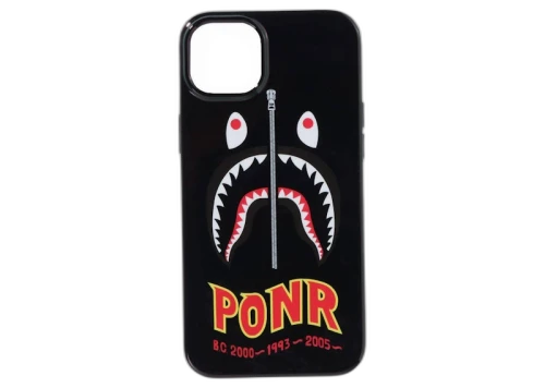 BAPE 2nd Shark iPhone 14 Plus Case Black