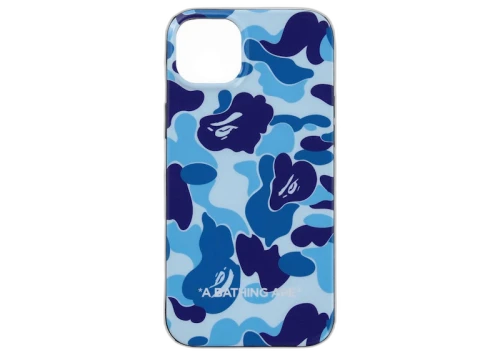 BAPE ABC Camo iPhone 14 Plus Case Blue