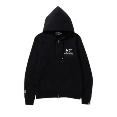 BAPE x E.T. Ape Head Zip Hoodie 'Black'