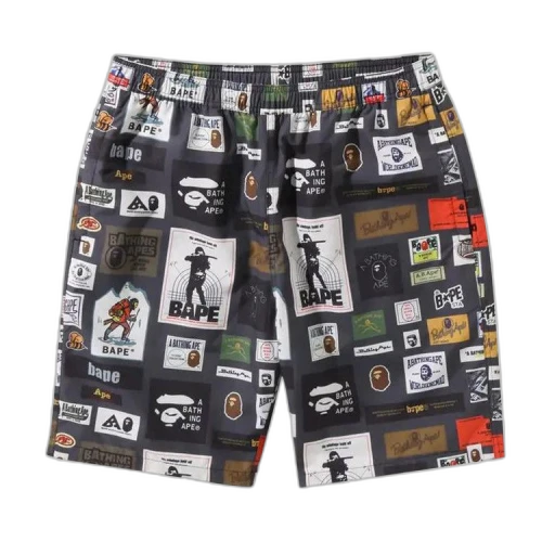 BAPE Multi Label Beach Shorts 'Multicolor'