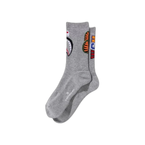 BAPE Shark Socks 'Grey'