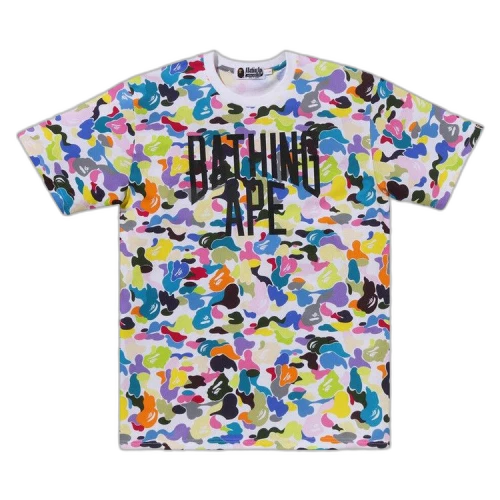 BAPE Multi Camo NYC Logo Tee 'White'