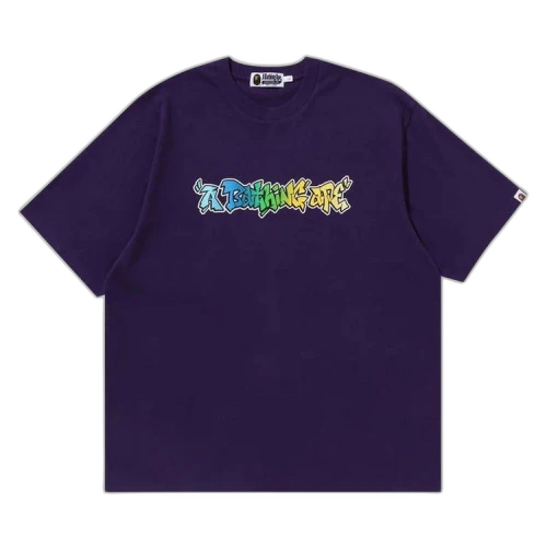 BAPE Graffiti A Bathing Ape Relaxed Fit Tee 'Purple'