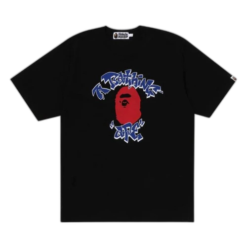 BAPE Graffiti College Tee 'Black'