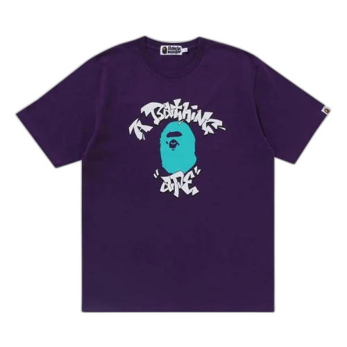 BAPE Graffiti College Tee 'Purple'