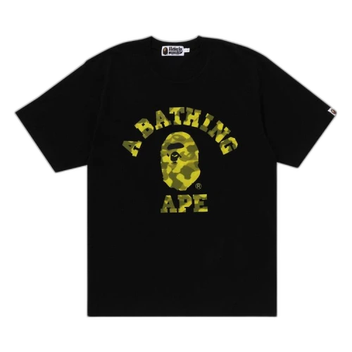 BAPE Radiation Camo College Tee 'Black'