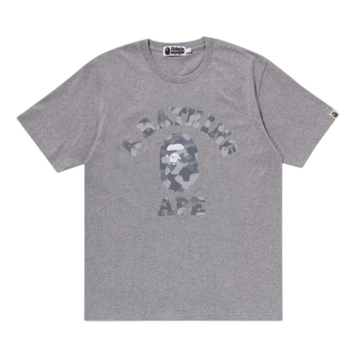 BAPE Radiation Camo College Tee 'Grey'
