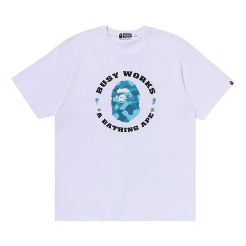 BAPE Radiation Camo Busy Works Tee 'White'