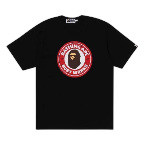 BAPE Cloud Head Monogram Busy Works Tee 'Black'