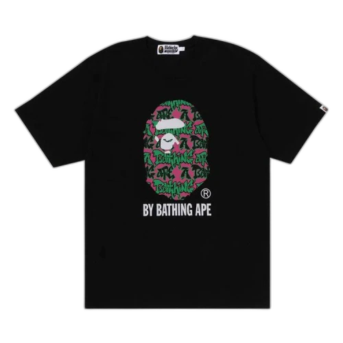 BAPE Graffiti Pattern By Bathing Ape Tee 'Black'
