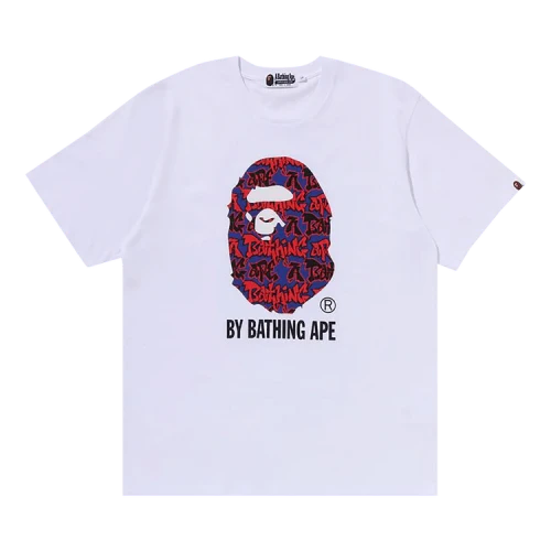 BAPE Graffiti Pattern By Bathing Ape Tee 'White'
