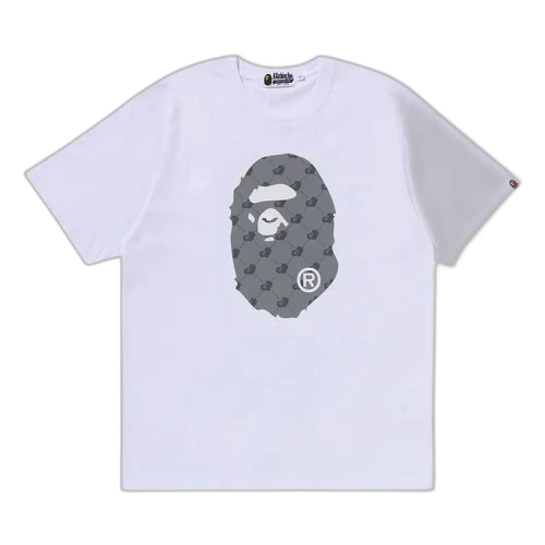 BAPE Cloud Head Monogram Big Ape Head Tee 'White'