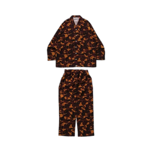 BAPE Valentine Chocolate Camo Pajamas 'Brown'