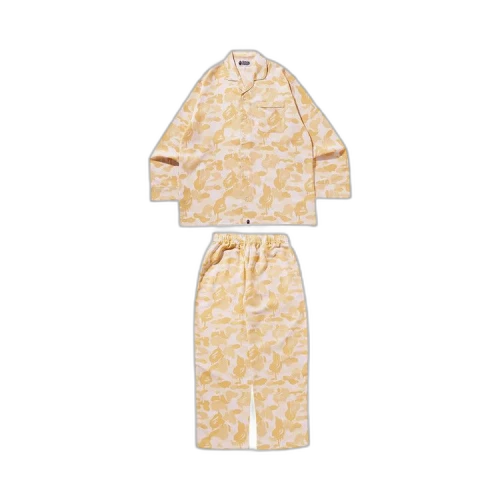 BAPE Valentine Chocolate Camo Pajamas 'Ivory'