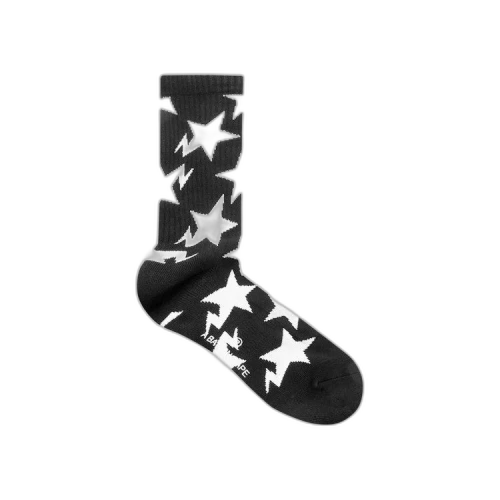 BAPE Sta Pattern Socks 'Black'