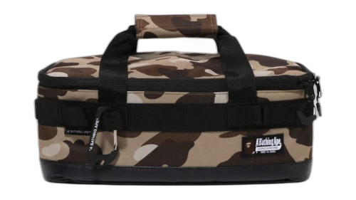 BAPE Camo Multi Gear Container S Bag Beige