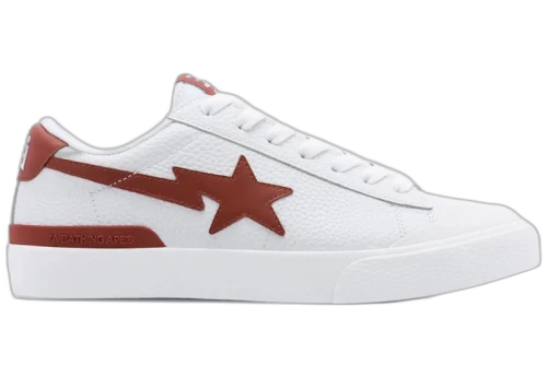 BAPE A Bathing Ape Mad Sta White Red