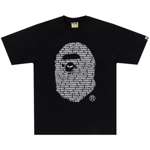 BAPE Japan Ape Head Tee 'Black'