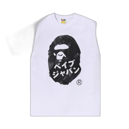 BAPE Ape Head Ink Painting Tee 'White'
