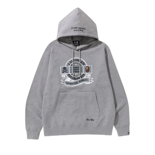 BAPE x Neighborhood Relaxed Fit Pullover Hoodie 'Grey'