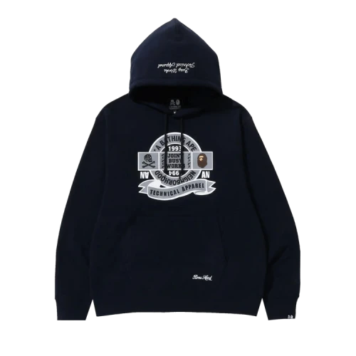 BAPE x Neighborhood Relaxed Fit Pullover Hoodie 'Navy'