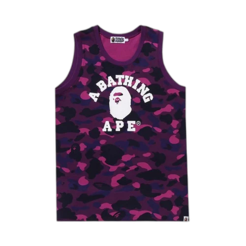 BAPE Color Camo College Tank Top 'Purple'