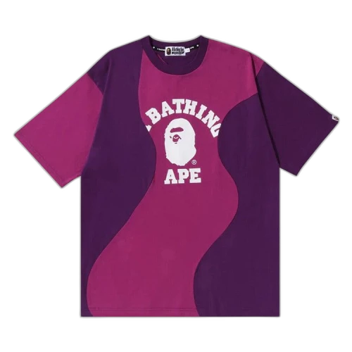 BAPE Cutting College Relaxed Fit Tee 'Purple'