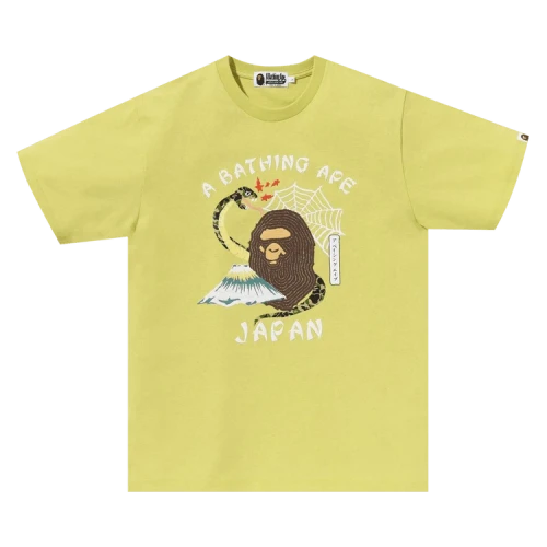BAPE Japanese Culture Tee 'Yellow'