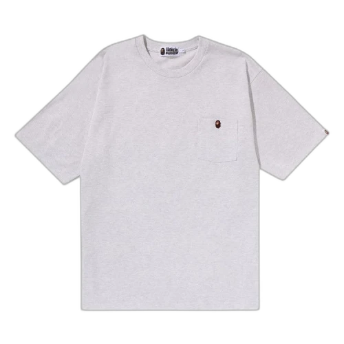 BAPE Ape Head One Point Relaxed Fit Pocket Tee 'Grey'