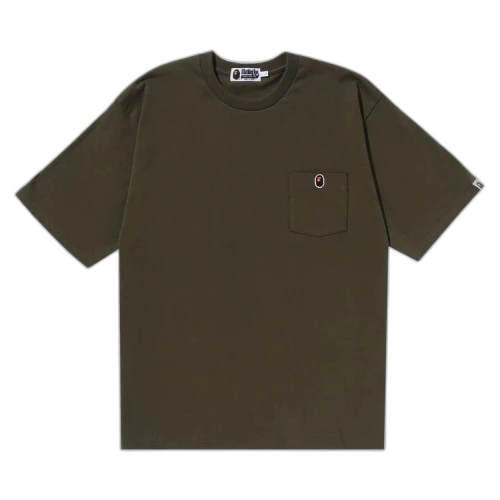 BAPE Ape Head One Point Relaxed Fit Pocket Tee 'Olive Drab'