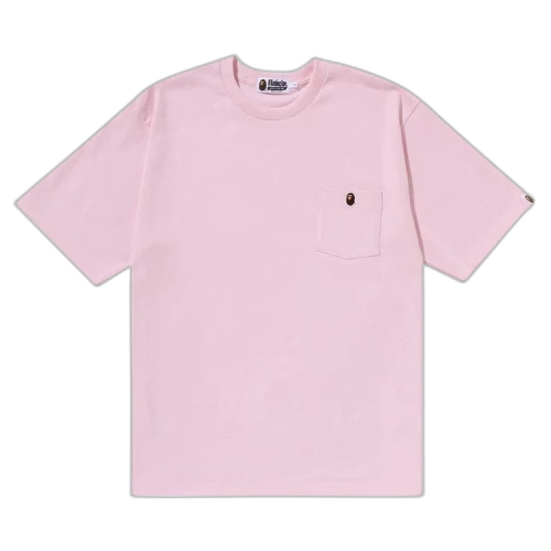 BAPE Ape Head One Point Relaxed Fit Pocket Tee 'Pink'