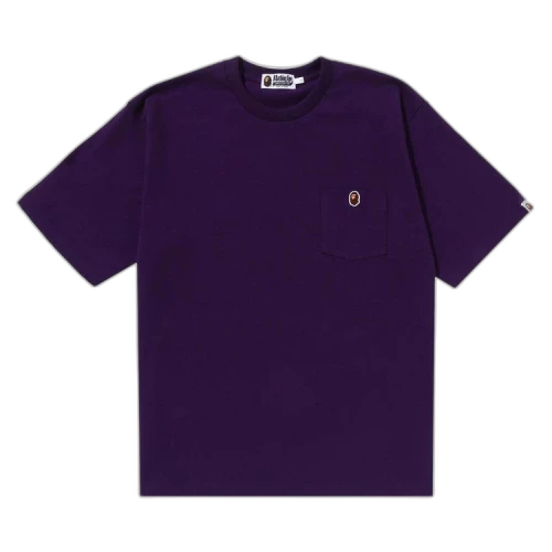 BAPE Ape Head One Point Relaxed Fit Pocket Tee 'Purple'