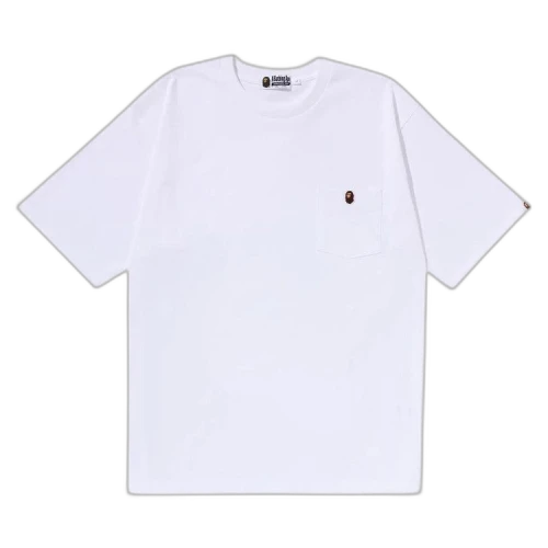 BAPE Ape Head One Point Relaxed Fit Pocket Tee 'White'