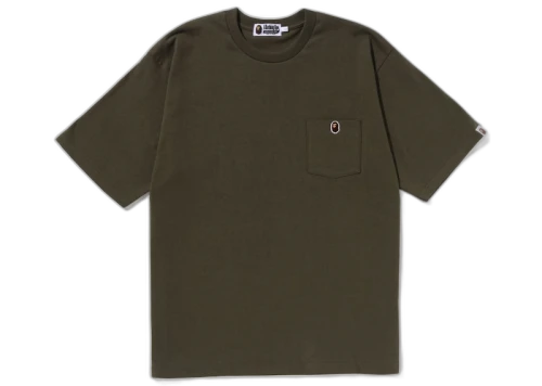 BAPE Ape Head One Point Relaxed Fit Pocket Tee (SS23) Olive Drab