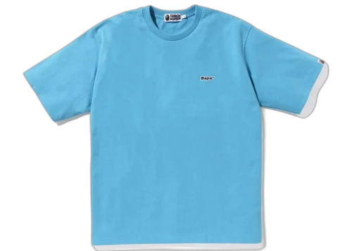 BAPE Logo One Point Relaxed Fit Tee Blue