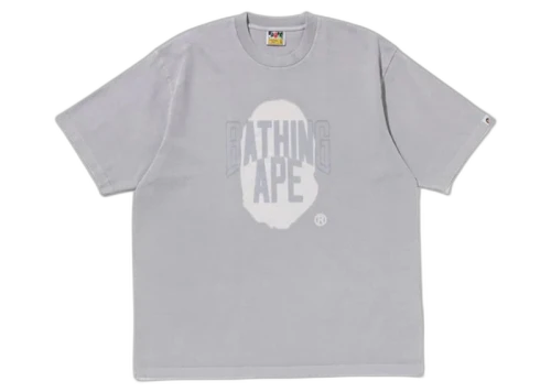 BAPE Blur Graphic Garment Dyed Tee Gray