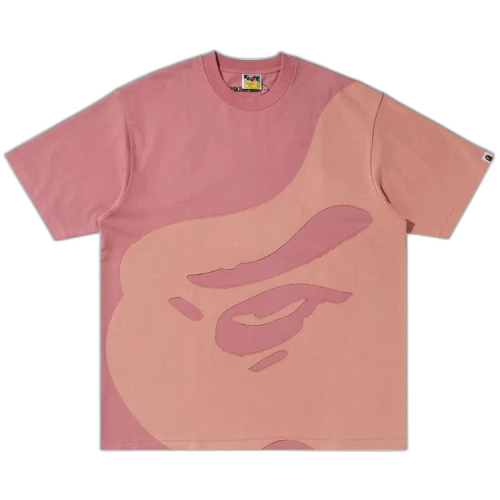 BAPE Ape Head Patch Oversized Tee 'Pink'
