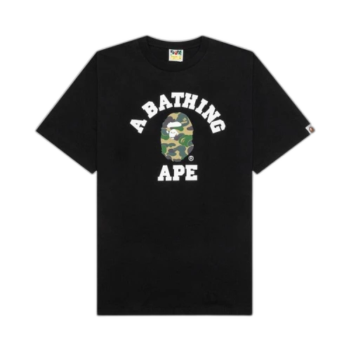 BAPE ABC Camo College Tee 'Black/Green'
