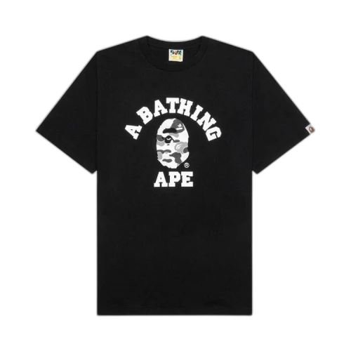 BAPE ABC Camo College Tee 'Black/Grey'