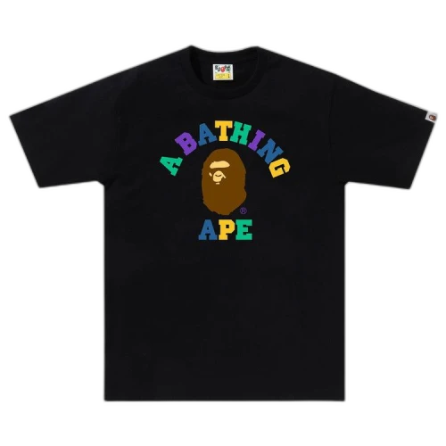 BAPE Colors College Tee 'Black'