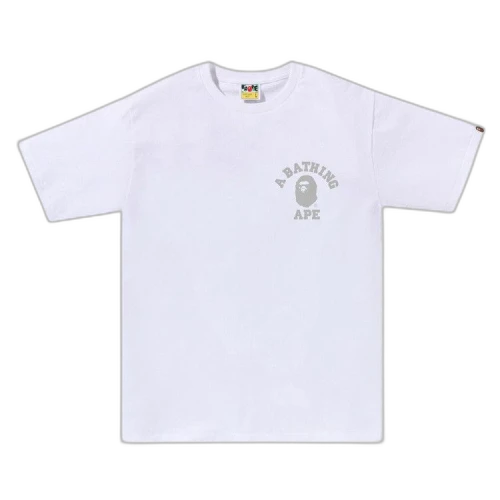 BAPE Honeycomb Camo College ATS Tee 'White/Grey'
