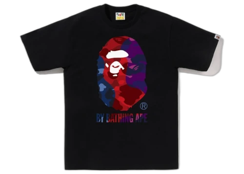 BAPE Color Camo Crazy By Bathing Ape Tee Black