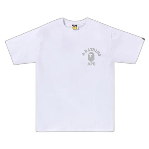 BAPE Honeycomb Camo Busy Works Tee 'White/Grey'