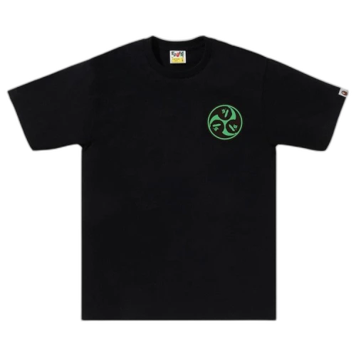 BAPE Japan Culture Mitsudomoe Tee 'Black'